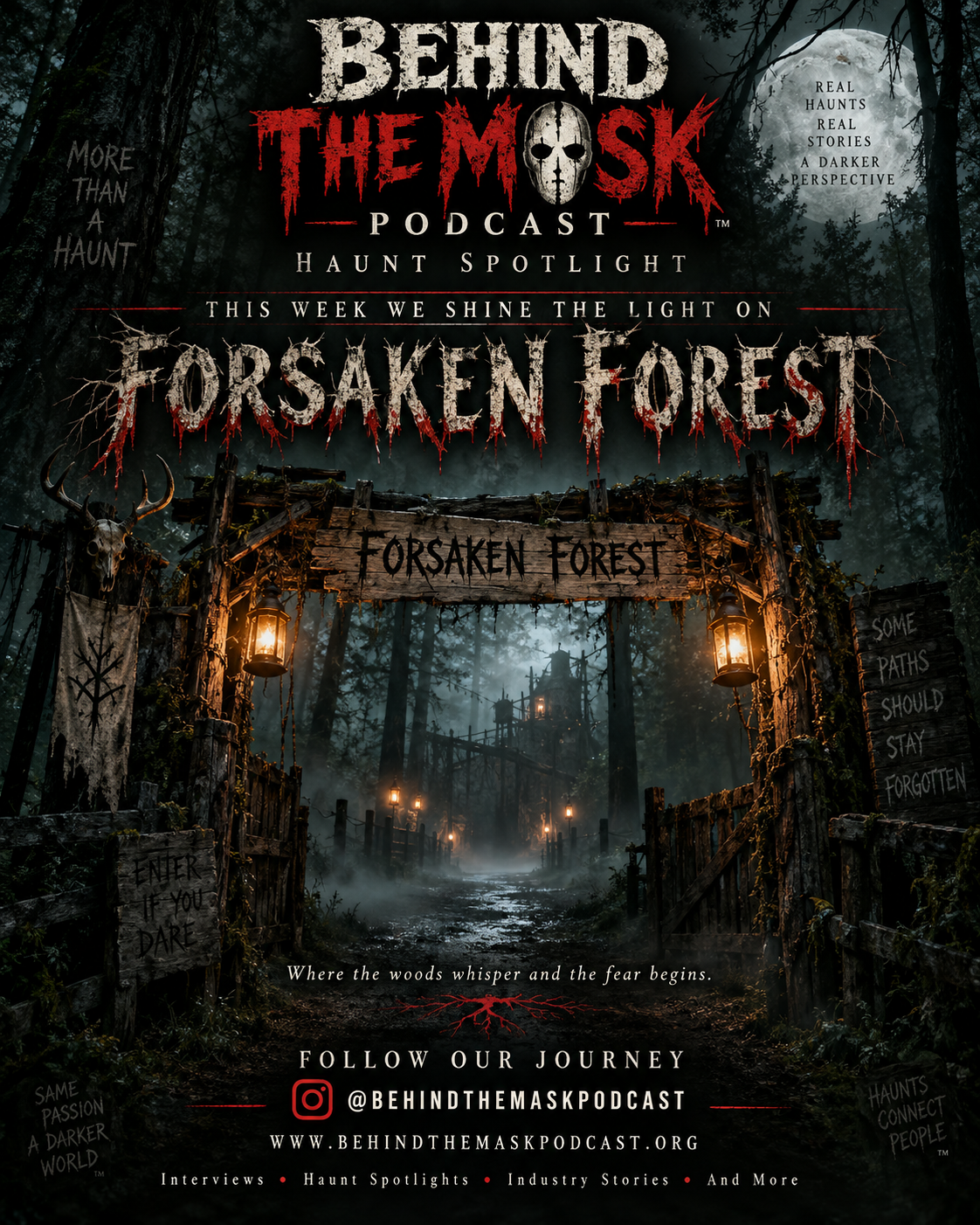 Behind the Mask Forsaken Forest spotlight artwork
